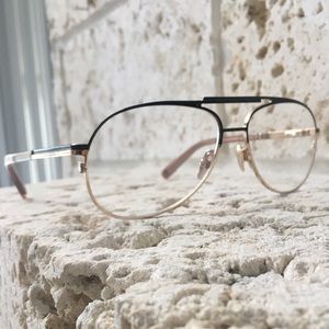 DSquared Black Gold aviator style Eyewear